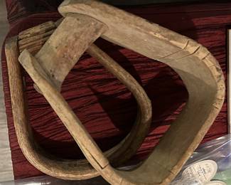 ANTIQUE WOODEN STIRRUPS