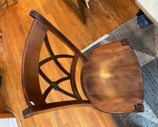 Contemporary transitional cross back dining chair