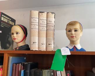 Vintage LEGO Dutch young boy and girl head bust 