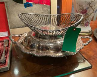 Silver plated baskets 