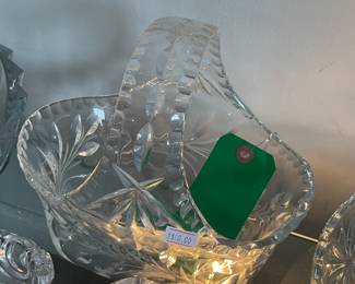 Cut crystal basket