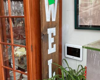 Vintage wooden “welcome” sign (6’ x 7”)