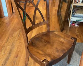 Contemporary transitional cross back dining chair