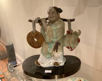 Chinese mudman glazed pottery figure $35 + tax