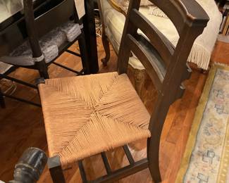 Ladder back colonial period chairs (2) $84 + tax each