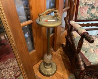 Vintage art deco style brass floor standing ashtray $112.50 + tax