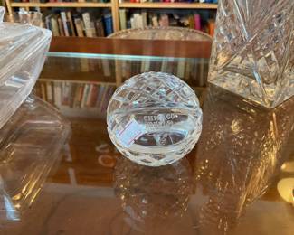 Cut crystal Chicago Bulls basketball $12.50 + tax