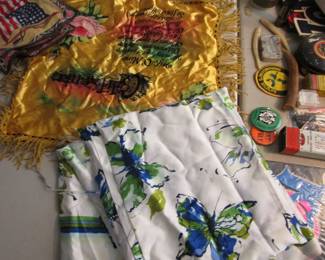 Vintage antique rayon yardage piece