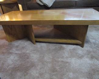 Altavista Lane oak geometric coffee table