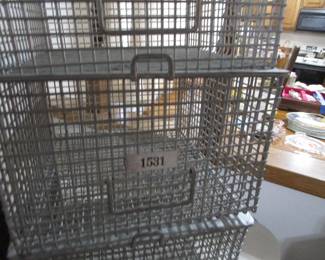 Old locker baskets