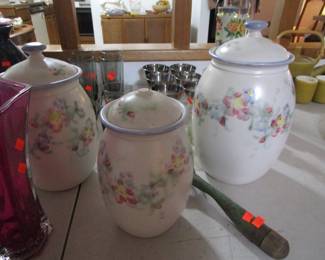 Mid century canisters