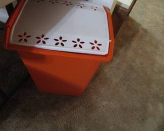 Mid Century groovy trash can