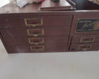 Vintage watchmaker chest metal