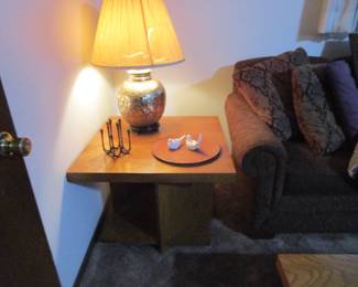 Altavista geometric Mid Century end table by Lane