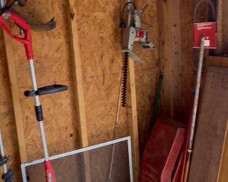 Your tools and shed and car ramps