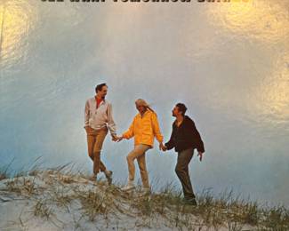 Lots of vinyl LPs, mostly rock and pop, including Beatles, Bette Midler, Stevie Wonder, Michael Jackson, Barry White, The Who, Bob Marley, Jimmy Buffet, Barbra Streisand, Wings, and more