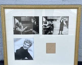 judy holiday signed plaque