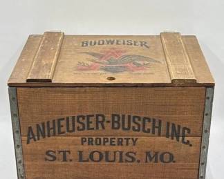 Budweiser beer crate