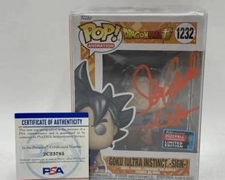 signed DBZ funko