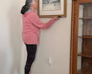 Ginny works so hard to find the perfect spot for every piece of art—just picture this beauty on a wall in your home!!