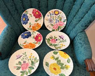 Vintage Blue Ridge Handpainted Plates