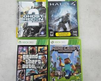 Xbox 360 Video Game Lot with Cases