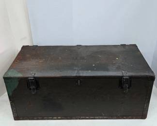 Wooden Military Storage Trunk, 1942