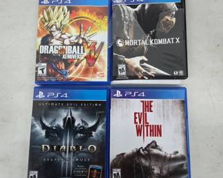 PS4 Video Game Lot with Action Titles