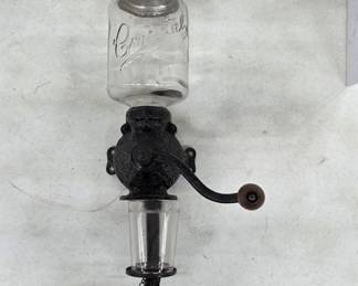 Antique Arcade Crystal Coffee Grinder