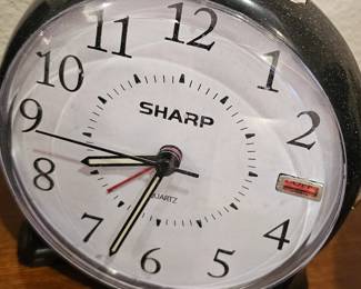 vintage Sharp alarm clock 