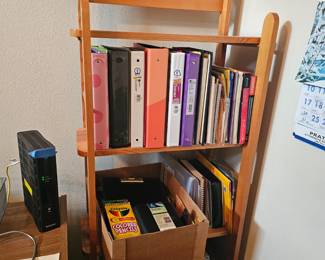 handy shelf and sewing literature