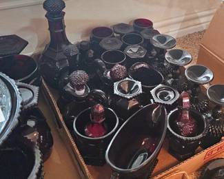 Cape Cod, deep red dishes