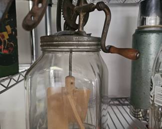 antique butter churn