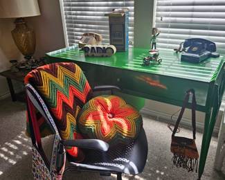 Retro desk and Miller chair