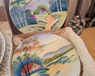 hand painted plates