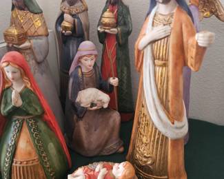 Vintage nativity scene