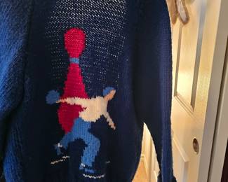 vintage bowling cardigan 
