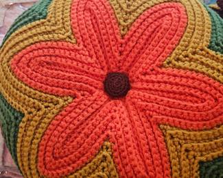 Crochet pillow