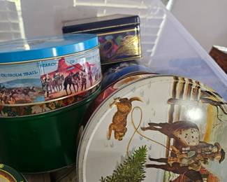 tins, large selection 