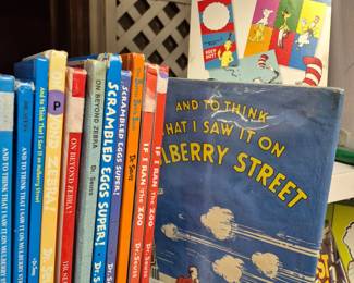 Books, magazines and paperbacks from 3 different estates. Children's books. Dr. Seuss