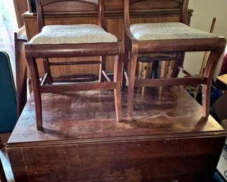 Much "Project" furniture!! Dining room drop leaf table