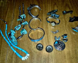 Costume jewelry and watches from 2 different estates