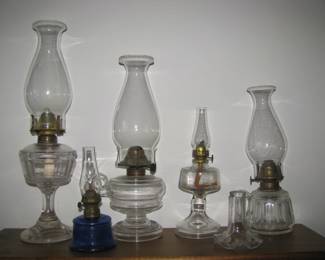 Vintage oil lamps