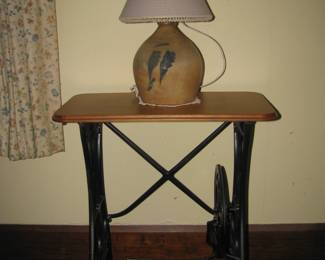 Treadle base table