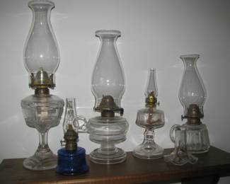 Vintage oil lamps