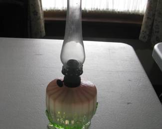 Small oil lamp, small chip to one foot