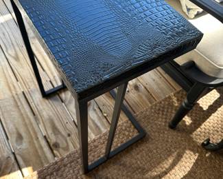 C-Shaped Accent Table