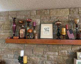 Candle risers, seasonal decor, candles