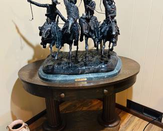 Remington sculpture, “Coming Through the Rye”