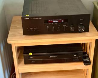 Wooden Shelf On Wheels
